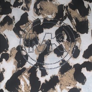 Michael Kors Cheetah Print & Rhinestone Top